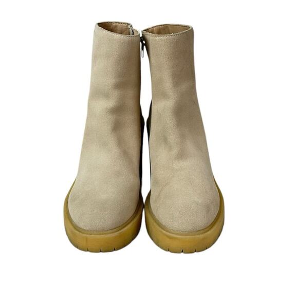 Dolce Vita Calea Dune Suede Heeled Boot Tan Size 7.5 - Picture 3 of 10